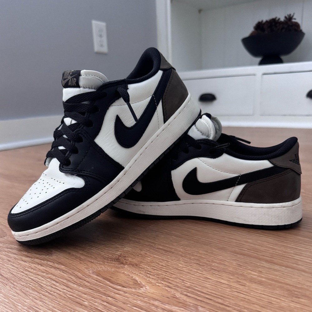 Nike Air Jordan 1 Low Black White Brown | Women’s Sneakers | Size 7 (5.5Y)